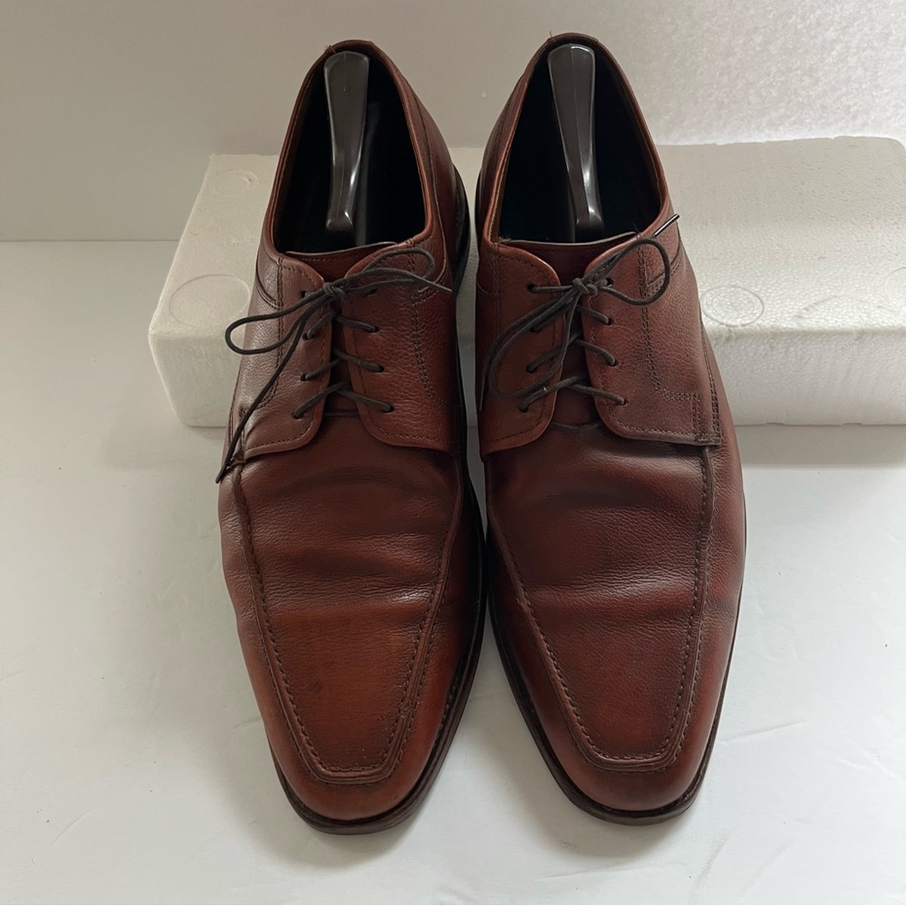 Allen Edmonds 'Jackson' Shoes Dress Oxfords Chili Brown Pebbled Leather 11 3e